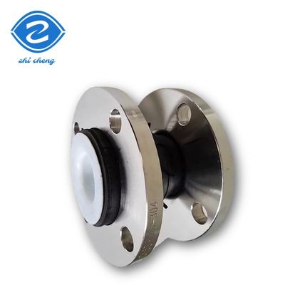 رمز الرأس المستدير Ss304 الاتصال بالشريحة خط أنابيب كيميائية Epdm Ptfe المفصل المطاطي المكسو