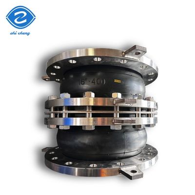 أنابيب التوصيل المرنة Ss304 أو الفولاذ الكربوني ANSI 150LBS فليانج Bellows مفصل توسيع المطاط مخصص