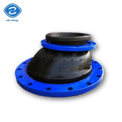 EPDM خفضة غريبة المركز مفصل توسع المطاط DN200-DN350 التصميم الأفقي السفلي خفضة غريبة المركز مغلفة بـ PTFE للأنابيب الكيميائية