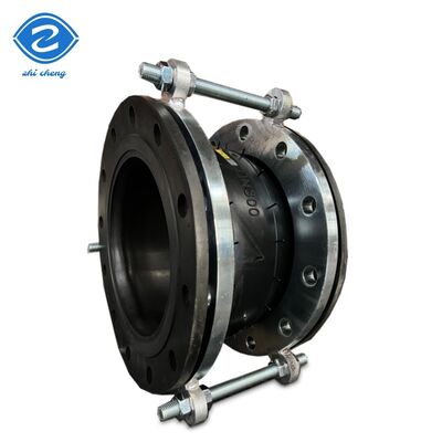 Flexible Rubber Expansion Joint Featuring Forged Galvanized Flanges and Single Sphere Construction for Pump Valve Systems